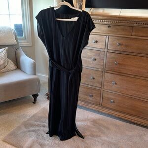 Bishop + Young black and white pinstripes jumpsuit